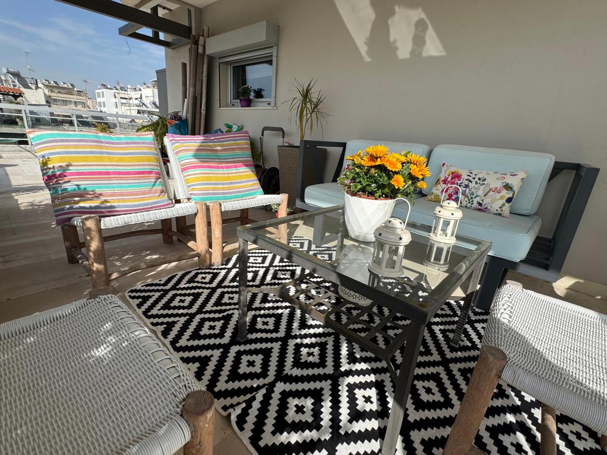 דירות אתונה Sea Horizon Penthouse Flat מראה חיצוני תמונה