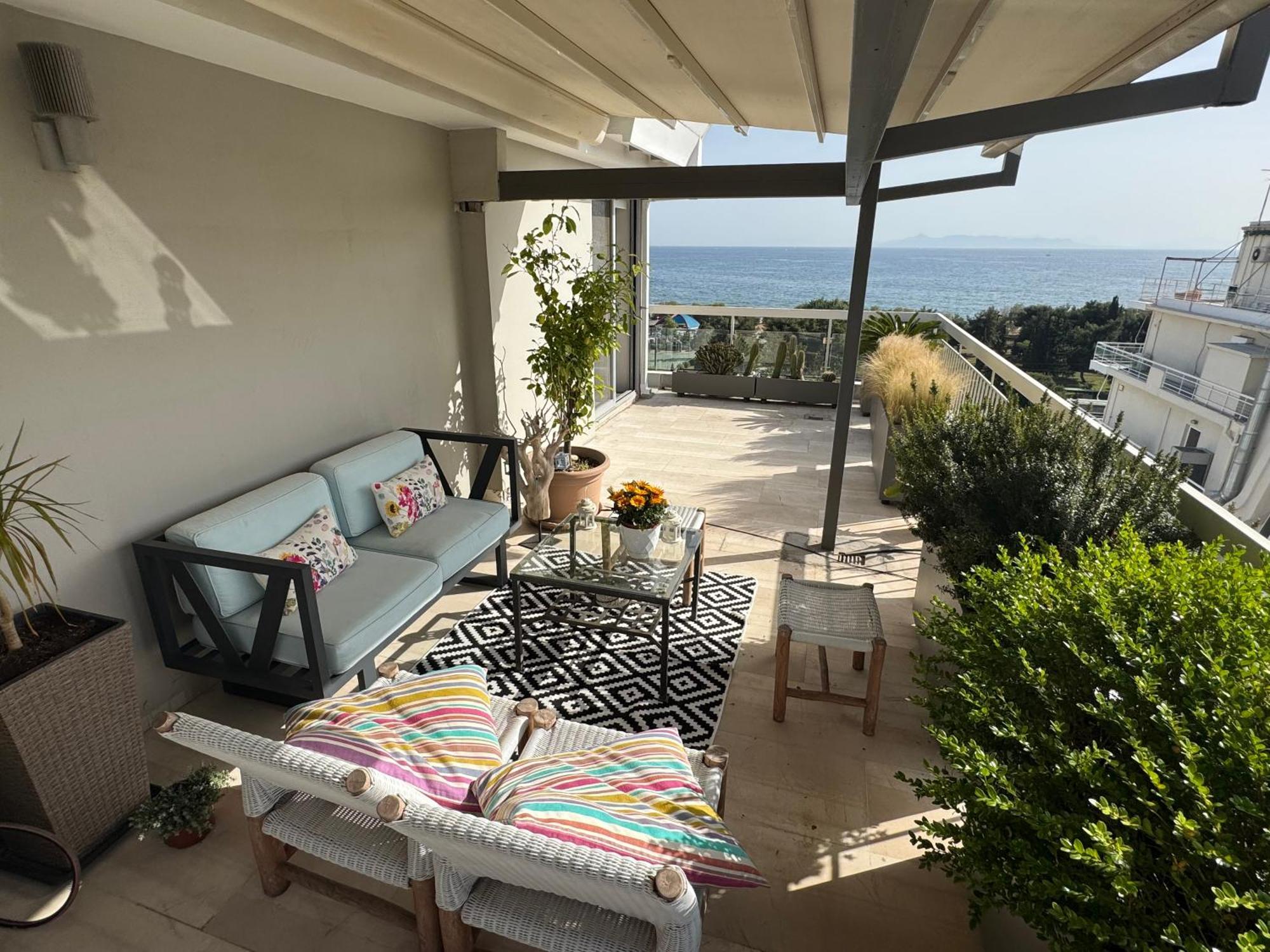 דירות אתונה Sea Horizon Penthouse Flat מראה חיצוני תמונה