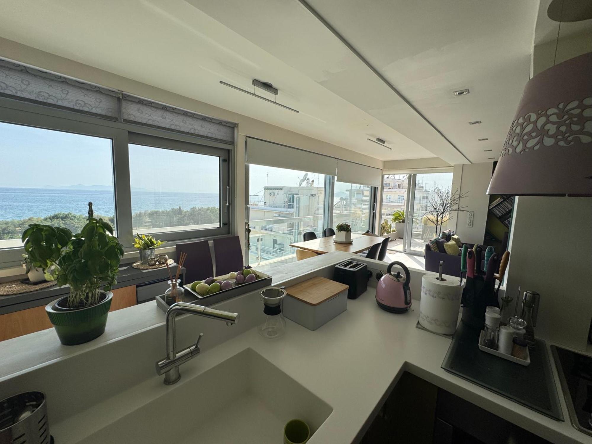 דירות אתונה Sea Horizon Penthouse Flat מראה חיצוני תמונה